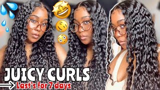 * Must Try* Wet Look Routine |  Deep Wave Hair | 30 Inch 5X5 Glueless Closure Install | Alipearl