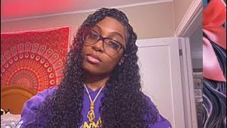 My First Youtube Video | How I Install My Pretty 26" Curly Wig | Side Part Ft. Curlyme Hair