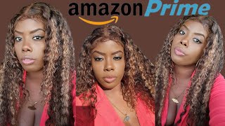 Ombre Curly Lace Front Wig On Amazon | Hd Lace | Honey Blonde Wig 28Inch
