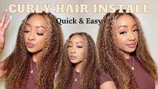 Super Easy Culy Hair Wig Install Ft Unice Hair
