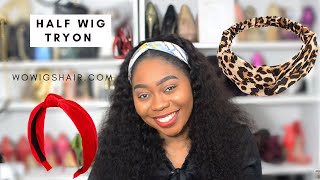 Trying On A Headband Wig! Very Beginner Friendly | Wowigshair.Com