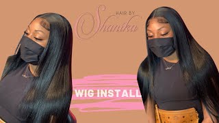 Watch Me Work: Simple & Sleek Lace Wig Install  30" Jet Black