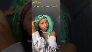 Mint Green Bob Wigcustomized Blonde To Green Color | Affordable Short Bob Wig Install Ft.@Ulahair