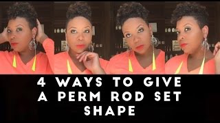 4 Ways To Give A Short Hair Perm Rod Set Shape