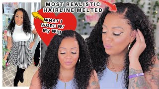 What I  Wore With This Wig @48 Natural Look Most Realistic Hairline Ever! #Myfirstwig
