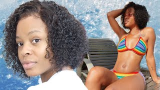 The Perfect 'Natural Hair' Pool Wig!  No Glue! Ft. Wig Encounters