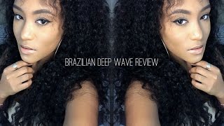 Tae Heckard Hair!!!!!!! Brazilian Deep Wave Hair Review | Super Star Hair On Aliexpress