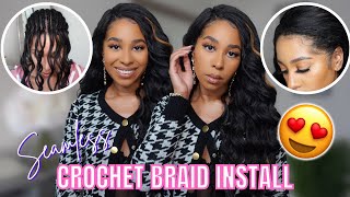 How To Get The Perfect Seamless Crochet Braid Install | Detailed Invisible Knot Method