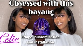 Celie Hair Fringe Customisation And Installation | Aliexpress | South African Youtuber