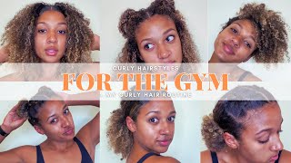 Curly Hairstyles For The Gym! + My Curly Hair Wash Day Routine