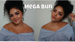 My Mega Bun | Hairstyles For Multi-Textured Curly Hair - Lolo Saunders