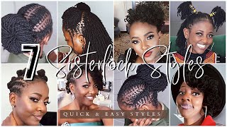 7 Quick & Easy Sisterlocks Hairstyles You Can Rock Effortlessly! Microlocks Hairstyles Too!