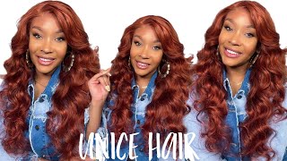 Perfect Color For Spring! | Bomb Copper Brown Wig Installation Ft. Unice Hair