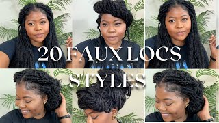20 Easy Faux Locs Styles | Bobbi Boss Crochet | Hairstyle For Black Women 2022