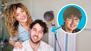 Easy Short Curly Hair Routine (My Boyfriend'S Curly Hair Transformation)