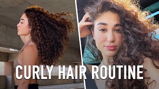The Easiest Curly Hair Routine! | Leana Deeb