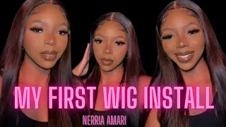 Installing My Very First Wig | Bleaching, Plucking, & Installing 4X4 Lace Closure (Wiggins Hair)