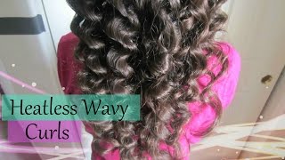 How To Get Overnight Heatless Wavy Curls