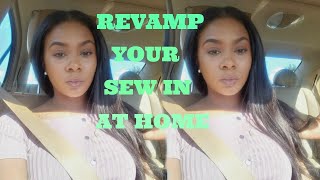 Revamping A Horrible Sew In! ||Wash Your Sew In At Home Part 2|| The Hair Scientist||