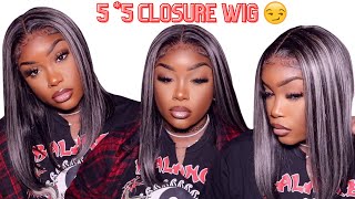 Best 5*5 Closure Wig!! | Platinum Blonde Highlights| It'S Giving!!! | Alipearl X Sophiology