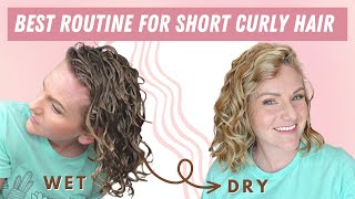 Favorite Wavy Curly Hair Routine For Short Hair