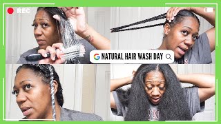 In Depth Wash Day On Natural Hair 2023--, Full Talk-Through
