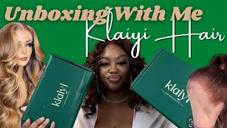 Klaiyi Hair Wig Unboxing | T Part Wig Review| Human Hair Wigs + Beginner Wigs