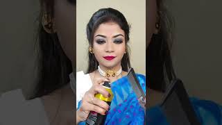 Saraswati Puja Elegant Bun Hairstyle / #Hairstyle #Saraswatipujahairstyle