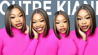 Under $30 Short Bob | Outre Synthetic Melted Hairline Hd Lace Front Wig - Kiani