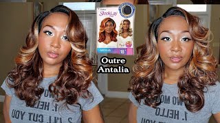 New! Outre Synthetic Hair Sleeklay Part Hd Lace Front Wig - Antalia | Outre Antalia Wig Ft Divatress