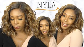 Outre Synthetic Hair Sleeklay Part Hd Lace Front Wig - Nyla --/Wigtypes.Com