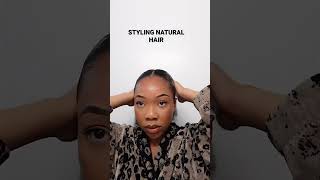 Me  Slick Ponytails #Naturalhair #Naturalhairgrowth #Hairstyle #Drawstringponytail