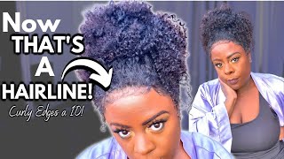 Curly Edges A 10??! || Natural Lace Edge Wig Install No Work Needed! | Ft Klaiyihair