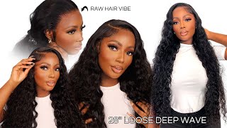 *Must Have* 28Inch Loose Deep Wave Wig "Raw Hair Vibe" Ft. Wiggins Hair