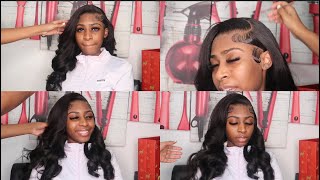 How To Side Part Styled With Big Wand Curls Ft Jessie'S Wig