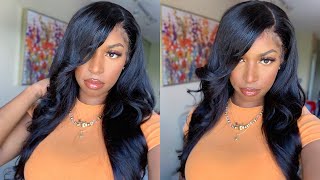The Best Transparent Lace Front Wig | 13X4 22 Inch Body Wave Wig | Ft Megalook Hair
