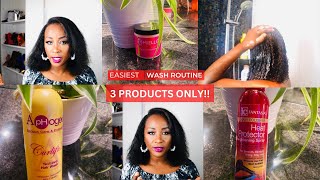 Fast Easy Washday Hair Routine 3 Star Products!!!!