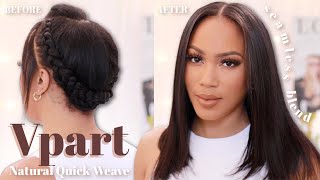 Natural V Part Quick Weave | No Glue No Gel | Unice Hair