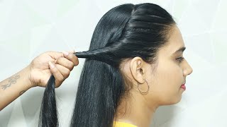 Beautiful Hairstyle For Wedding Functions || Quick & Easy Hairstyle For Ladies | Hair Style Girl
