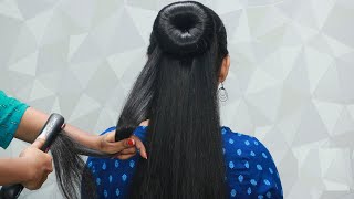 Outstanding Bun Hairstyle For Bridal | Juda Hairstyle | Updo Hairstyle | Hairstyle For Engagement