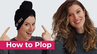 How To Plop Wavy Hair!