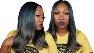 Harlem 125 Synthetic Swiss Lace Wig - Lsd69| Sgd Ocean Grey