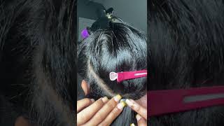 How To Install Tape Ins At Home! #Shorts #Naturalhair #Blackgirl