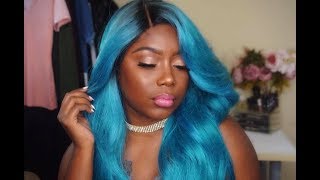 Aqua Hair Slay Janet Collection Noel Aqua D Blue| Sogoodshop