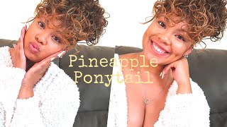 Pineapple Ponytail | Outre Synthetic Quick Pony Bang X Pony | Review