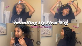 Installing A Wig For The First Time || 13X4 Hd Lace Frontal Wig