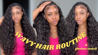 Best Affordable 26 Inch Loose Deep Wave Frontal! Defined Wavy Hair Routine Ft Reshine Hair