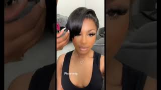 Pixie Wig Installation And Styling#Shorts#Pixiewig#Trending#Viral