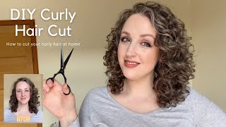Diy Curly Hair Cut - Updated! How I Cut My Own Curly Hair. Diy Deva Cut, Diy  Curl By Curl Haircut