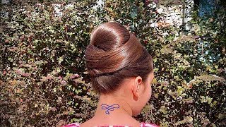 Chignon Updo For Extremely Long Hair
